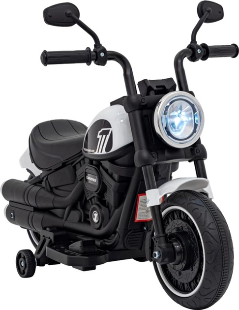 Електромотоцикл для дітей Ramiz Chopper Faster Білий (5903864941067) - зображення 9