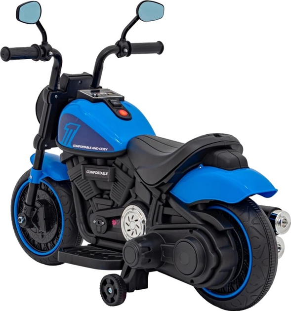 Електромотоцикл для дітей Ramiz Chopper Faster Синій (5903864941029) - зображення 7
