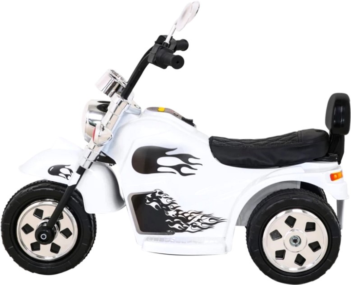 Електромотоцикл для дітей Ramiz Hot Chopper Білий (5903864913620) - зображення 4