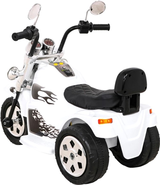 Електромотоцикл для дітей Ramiz Hot Chopper Білий (5903864913620) - зображення 5