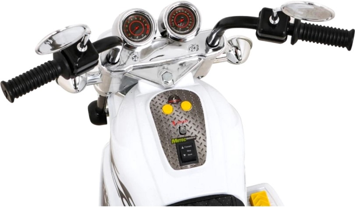 Електромотоцикл для дітей Ramiz Hot Chopper Білий (5903864913620) - зображення 7