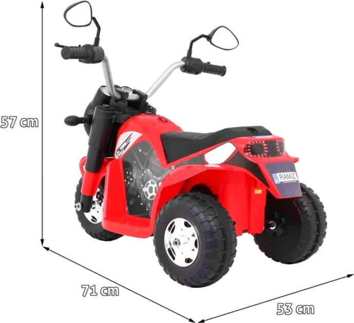 Motocykl elektryczny Ramiz MiniBike Czerwony (5903864905977) - obraz 2