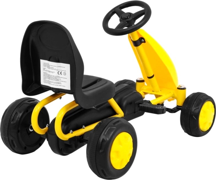 Gokart na pedały Ramiz Żółty (5903864909456) - obraz 6