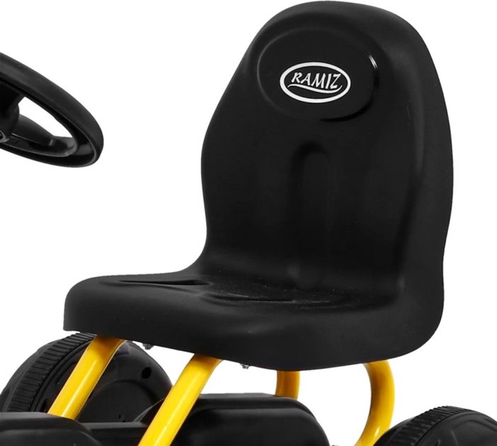 Gokart na pedały Ramiz Żółty (5903864909456) - obraz 8