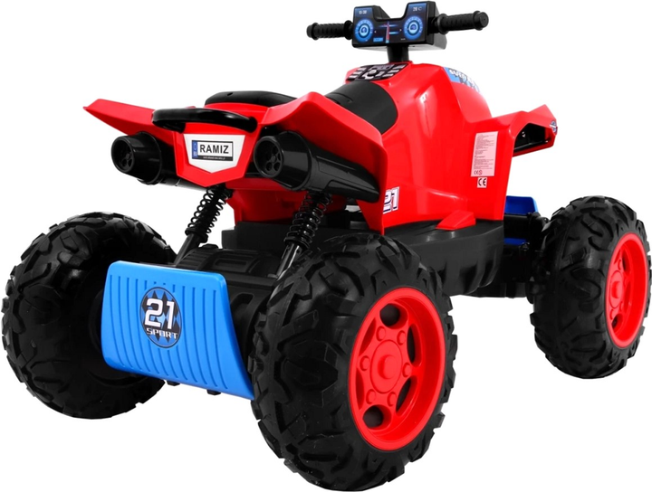 Quad elektryczny dla dzieci Ramiz Sport Run 4 x 4 Czerwony (5903864907254) - obraz 7