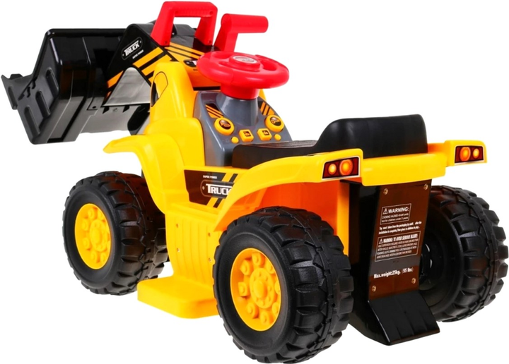 Buldożer elektryczny dla dzieci Ramiz Rider Żółty (5903864906554) - obraz 3
