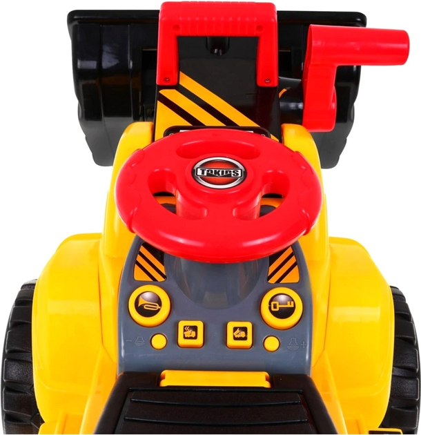 Buldożer elektryczny dla dzieci Ramiz Rider Żółty (5903864906554) - obraz 4