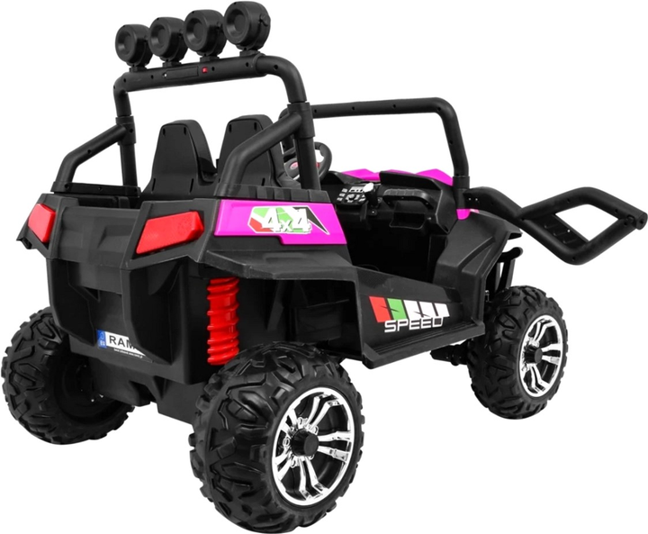 Електромобіль для дітей позашляховий Ramiz Grand Buggy Lift 4 x 4 Рожевий (5903864907230) - зображення 9