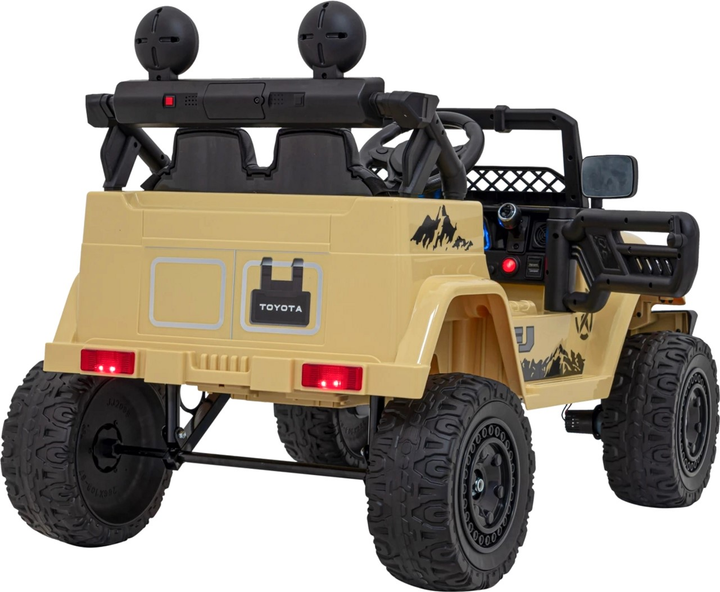 Електромобіль для дітей позашляховий Ramiz Toyota FJ Cruiser 4 x 4 Бежевий (5903864956283) - зображення 8