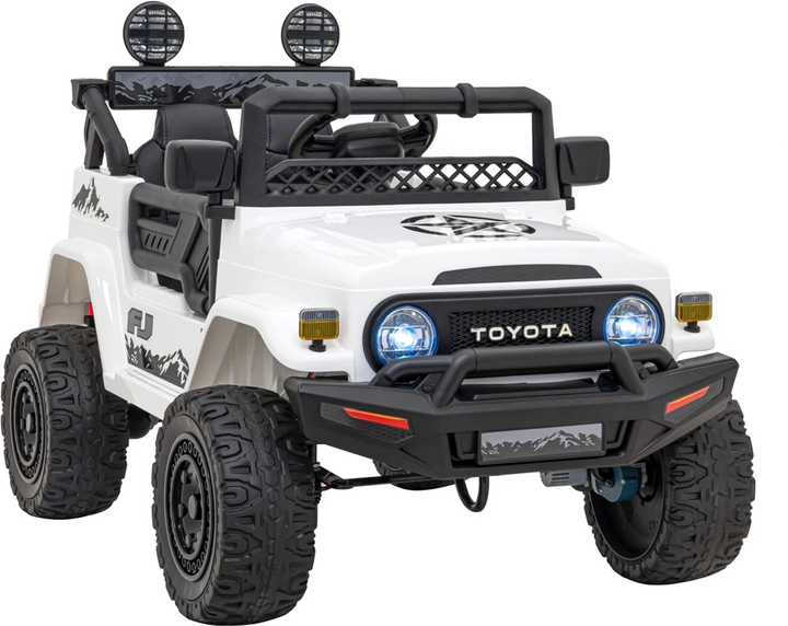 Електромобіль для дітей позашляховий Ramiz Toyota FJ Cruiser 4 x 4 Білий (5903864956290) - зображення 11