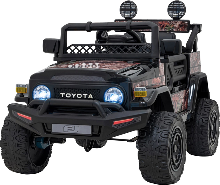 Samochód elektryczny terenowy Ramiz Toyota FJ Cruiser 4 x 4 Czarny Liście (5903864956276) - obraz 1