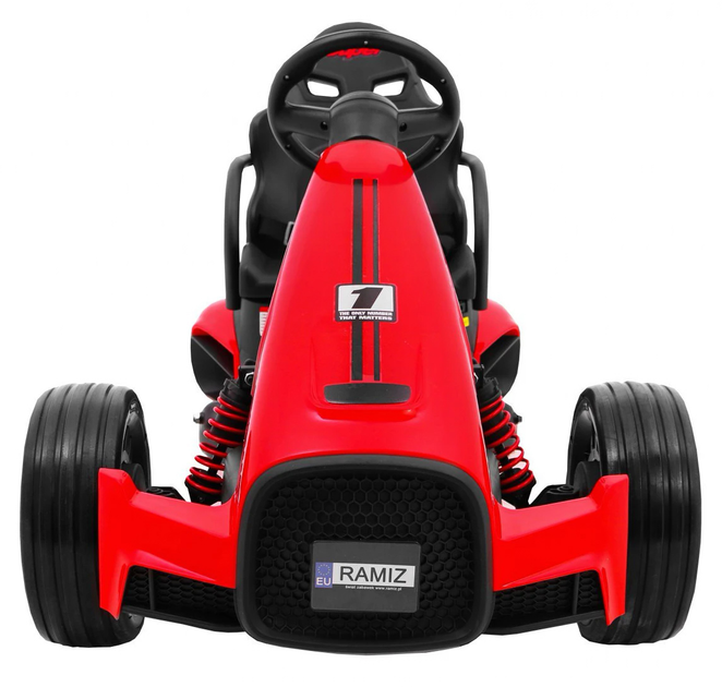 Gokart elektryczny dla dzieci Ramiz Bolid XR-1 Czerwony (5903864904734) - obraz 3