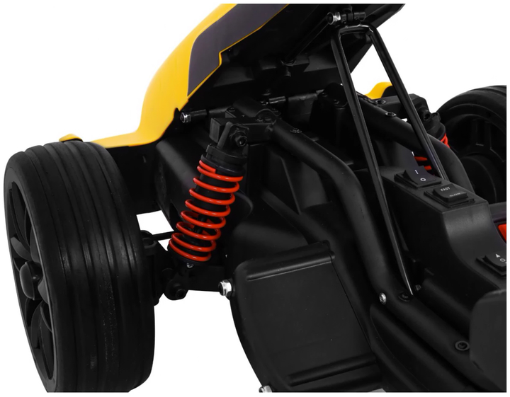 Електрокарт для дітей Ramiz Bolid XR-1 Жовтий (5903864904741) - зображення 8