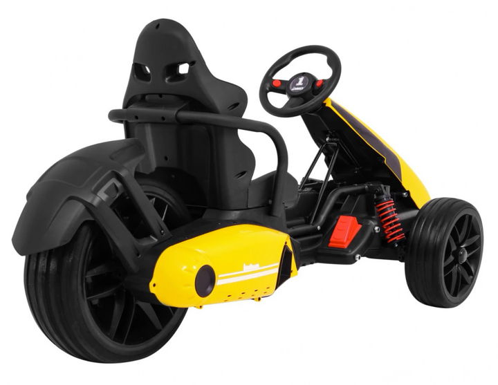 Електрокарт для дітей Ramiz Bolid XR-1 Жовтий (5903864904741) - зображення 11