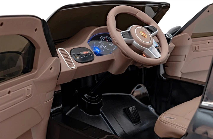Електромобіль для дітей Porsche Cayenne S Чорний (5903864941005) - зображення 11