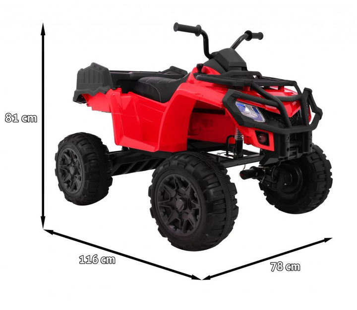 Quad elektryczny Ramiz XL ATV 2.4 GHz Czerwony (5903864904536) - obraz 2