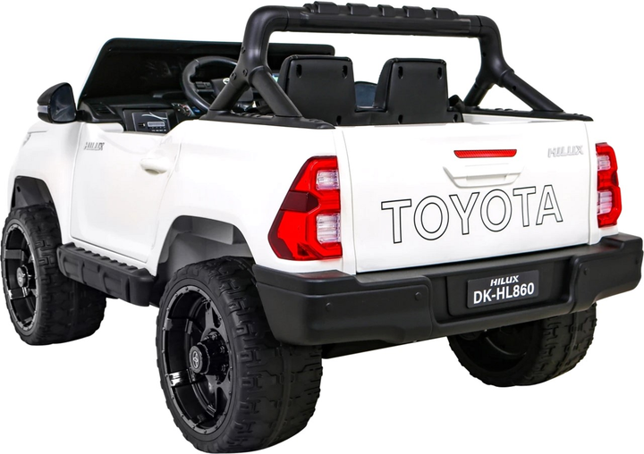 Електромобіль для дітей Ramiz Toyota Hilux Білий (5903864955408) - зображення 4