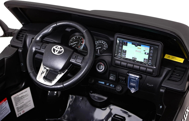 Електромобіль для дітей Ramiz Toyota Hilux Чорний (5903864955439) - зображення 8