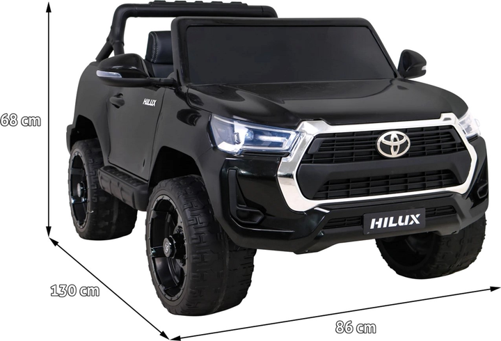 Електромобіль для дітей Ramiz Toyota Hilux Чорний (5903864955439) - зображення 11