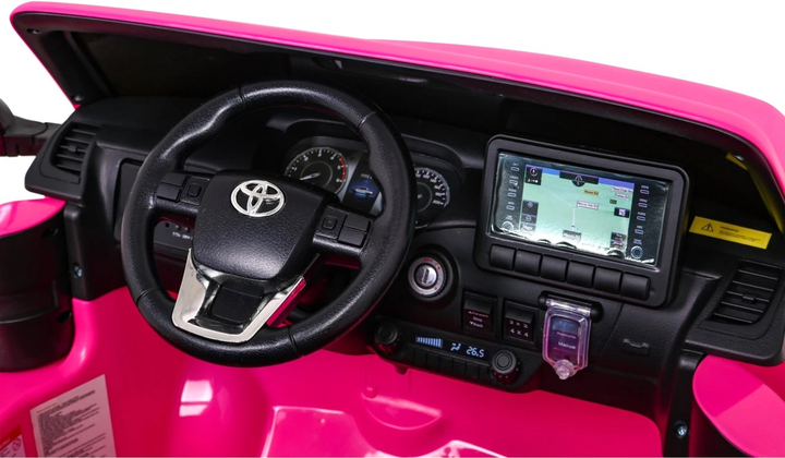 Електромобіль для дітей Ramiz Toyota Hilux Рожевий (5903864955422) - зображення 8