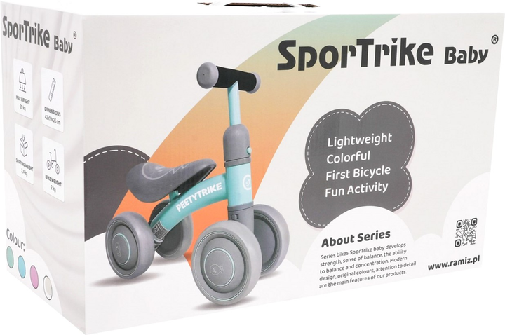 Rowerek biegowy Rastar PettyTrike 4-wheel Różowy (5903864909814) - obraz 10