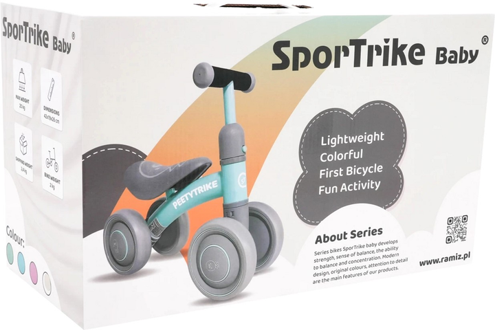Біговел Rastar PettyTrike 4-wheel Зелений (5903864909784) - зображення 11