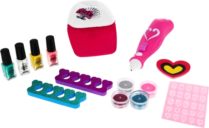 Zestaw do manicure Ramiz Girls Creator Glitter Machine Dryer Accessories (5903864908381) - obraz 6