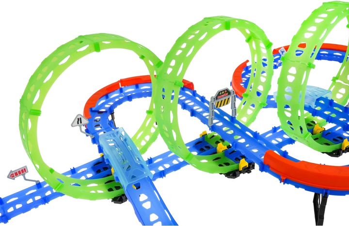 Tor samochodowy Tengleader Extreme Racing with LED Car + 360 loops (5903864959185) - obraz 6