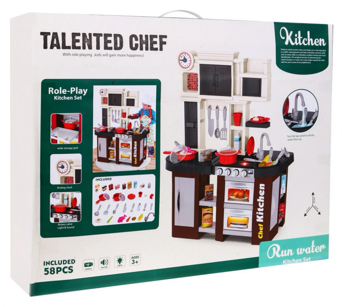 Кухня RK Toys Talented Chef з аксесуарами 58 предметів (5903864903751) - зображення 1
