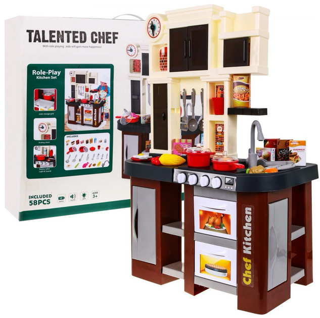 Кухня RK Toys Talented Chef з аксесуарами 58 предметів (5903864903751) - зображення 2