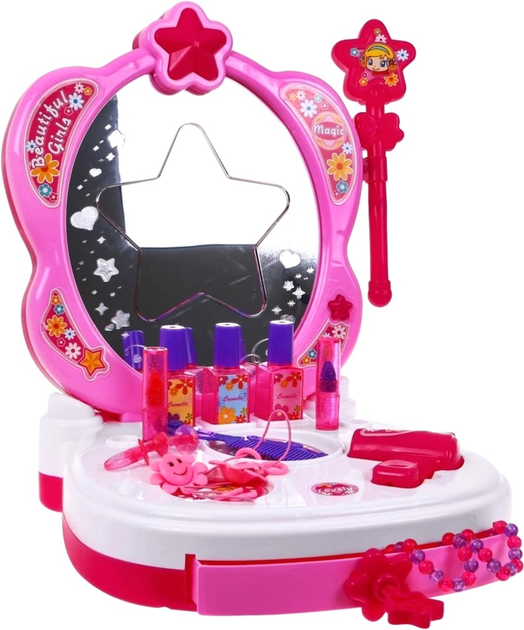 Stół toaletowy Bohui Magic Mirror z akcesoriami 17 elementów (5903864908367) - obraz 3