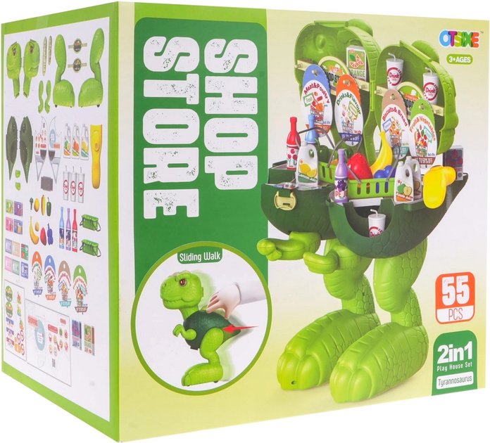 Sklep spożywczy Otsixe 2 in 1 Walking Dinosaur (5903864959536) - obraz 1