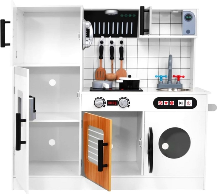 Kuchnia Xiong Cheng Large Wood Kitchen Biała (6953160683047) - obraz 3