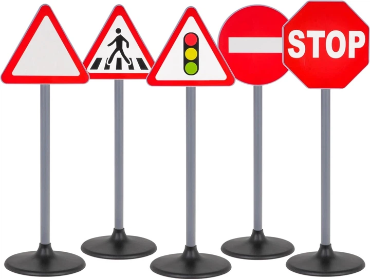 Zestaw do zabawy Znaki drogowe 5 szt (5903864940084) - obraz 3