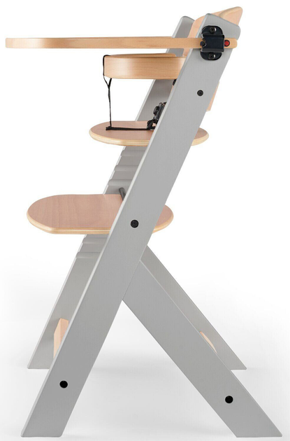 Krzesełko do karmienia Kinderkraft Enock Gray Wood KKKENOCGRY0000 (5902533915095) - obraz 5