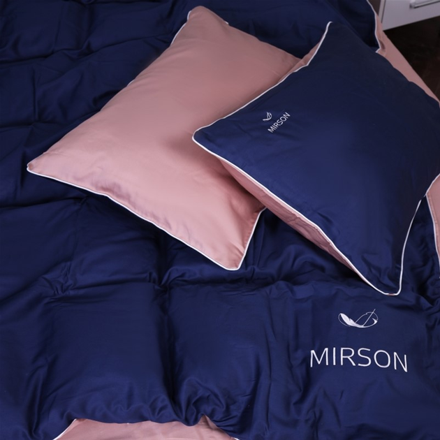 Акція на Комплект постільної білизни Mirson King Size 220х240 см 0165+4052 Electrik Corner Сатин від Rozetka