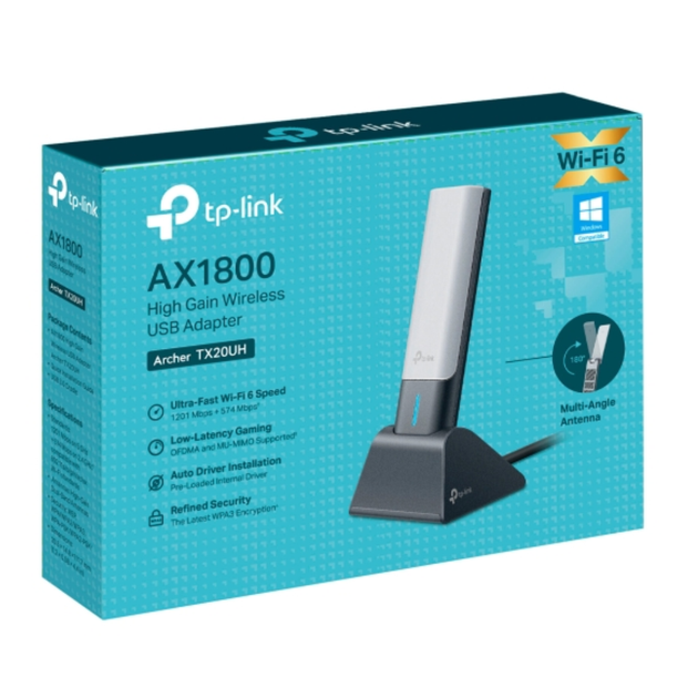 Беспроводной USB-адаптер TP-Link Archer TX20UH 1800 Мбит/с - Фото 3 Беспроводной USB-адаптер TP-Link Archer TX20UH 1800 Мбит/с - изображение 3