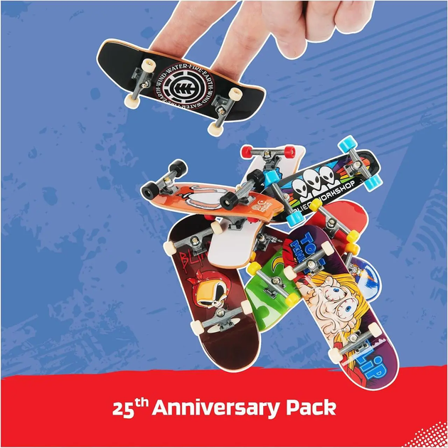 Комплект Tech Deck з 8 грифів до 25-річного ювілею з ексклюзивною фігуркою (778988468111) - зображення 5
