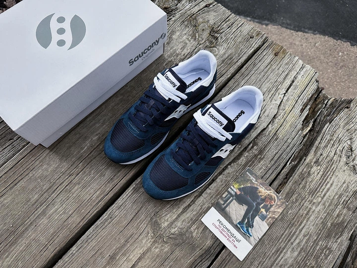 Кроссовки мужские Saucony Shadow Original S2108-856 48 (13 US) 31 см Navy/White синие (11111702) - Фото 6 Кроссовки мужские Saucony Shadow Original S2108-856 48 (13 US) 31 см Navy/White синие (11111702) - изображение 6