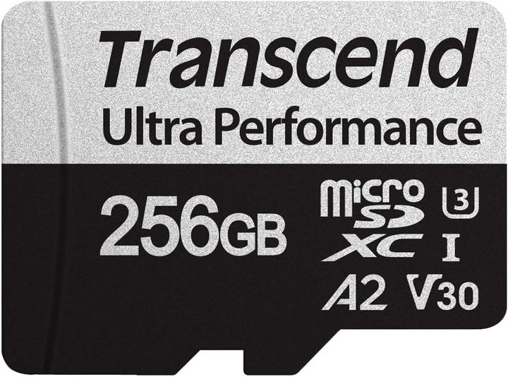 Карта пам'яті Transcend microSDXC 340S 256GB UHS-I U3 V30 A2 (TS256GUSD340S) - зображення 1