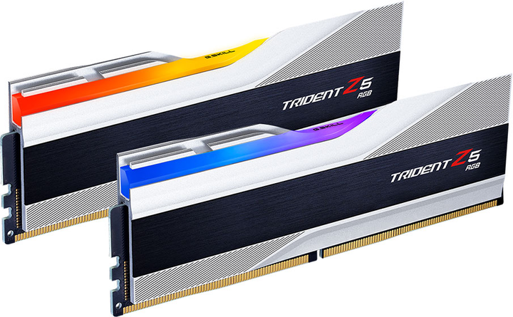Pamięć G.Skill DDR5-6000 65536MB PC5-48000 (Kit of 2x32GB) Trident Z5 RGB Silver (F5-6000J3040G32GX2-TZ5RS) - obraz 3