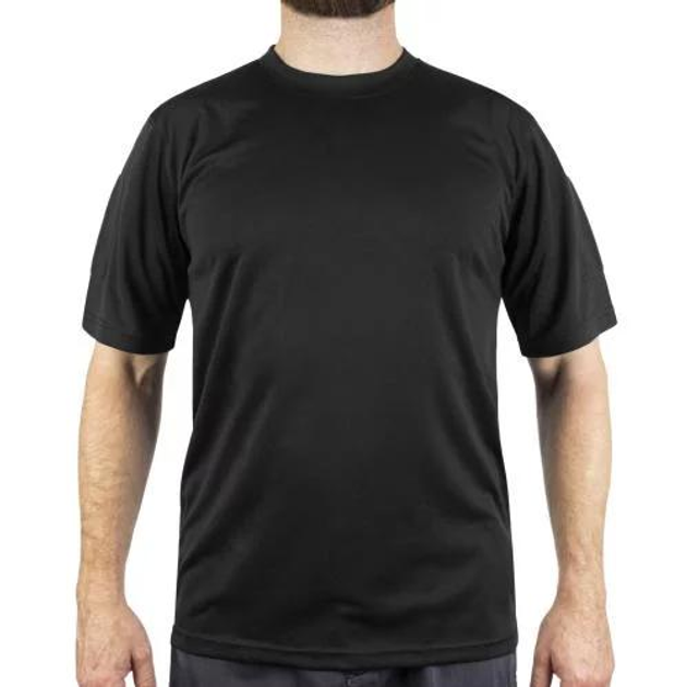 Тактическая футболка Sturm Mil-Tec "Tactical T-Shirt Quickdry" Black черная 2XL - изображение 1