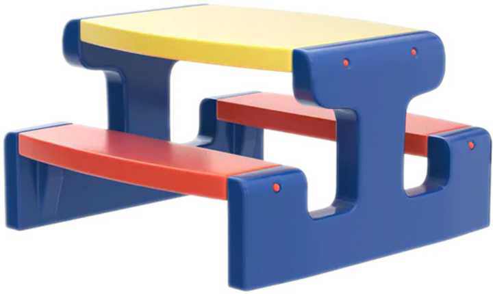 Великий дитячий стіл для пікніка Little Tikes Large Picnic Table Primary (0050743046681) - зображення 1