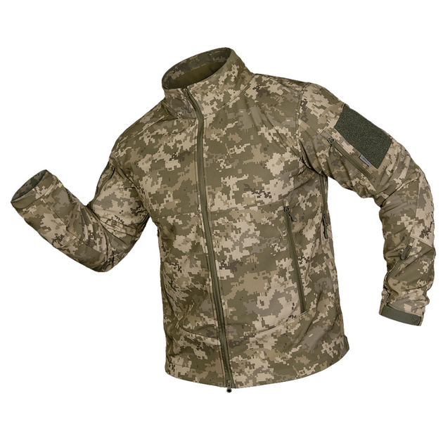 Мужская куртка Camotec "Phantom System" SoftShell на микрофлисе пиксель размер XS - изображение 1