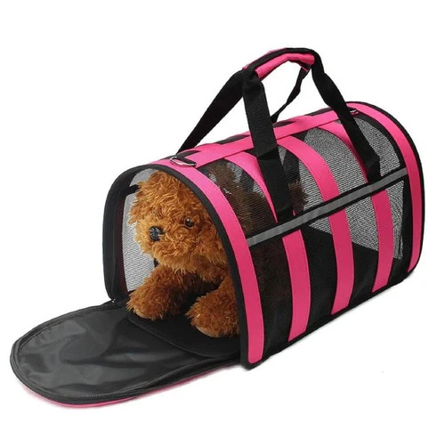 Сумка перенесення для котів та собак 49x28x27 см CosmoPet CP-46 L Pink - зображення 4