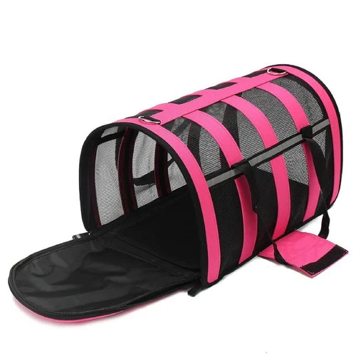 Сумка перенесення для котів та собак 49x28x27 см CosmoPet CP-46 L Pink - зображення 5