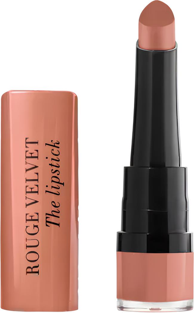 Szminka do ust Bourjois Rouge Velvet Matowa 01 Hey Nude! 2.4 g (3614224102906) - obraz 1