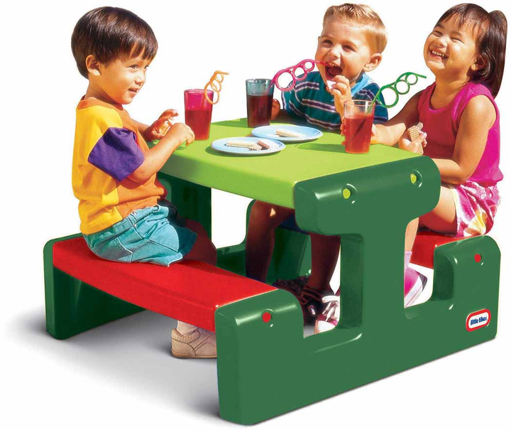 Дитячий стіл для пікніка Little Tikes Junior Picnic Table Evergreen (0050743427183) - зображення 2