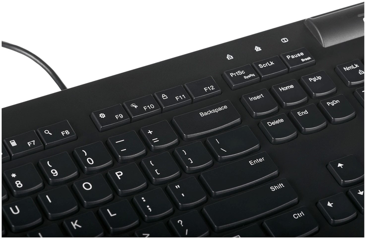 Klawiatura przewodowa Lenovo Keyboard II Smartcard USB US Black (4Y41B69357) - obraz 4