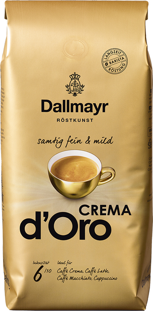 Акція на Кава в зернах Dallmayr Crema d\'Oro 1 кг від Rozetka